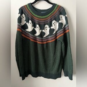 Modcloth you've been ghosted fair isle sweater L